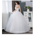 XQX001 Wholesale Cheap Wedding Dress Made In China Illusion O-neck Appliqued Lace Sexy Plus size Wedding Dress Bridal Gown